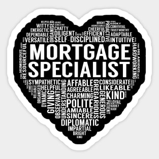 Mortgage Specialist Heart Sticker